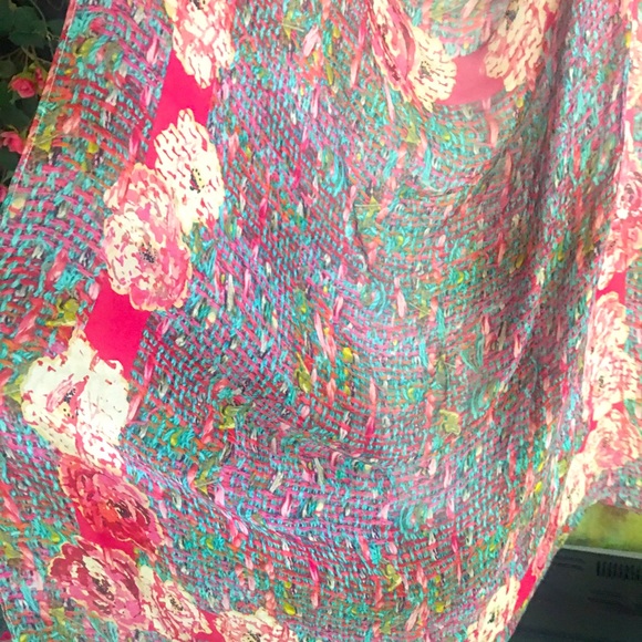 Scarf Chanel floral silk - Picture 1 of 7